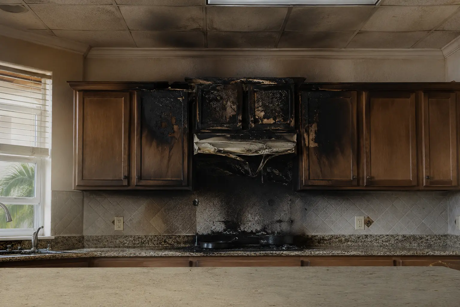 Kitchen Fire Damage Restoration — Paul Davis Restoration, Marion, Sumter & Lake Counties FL