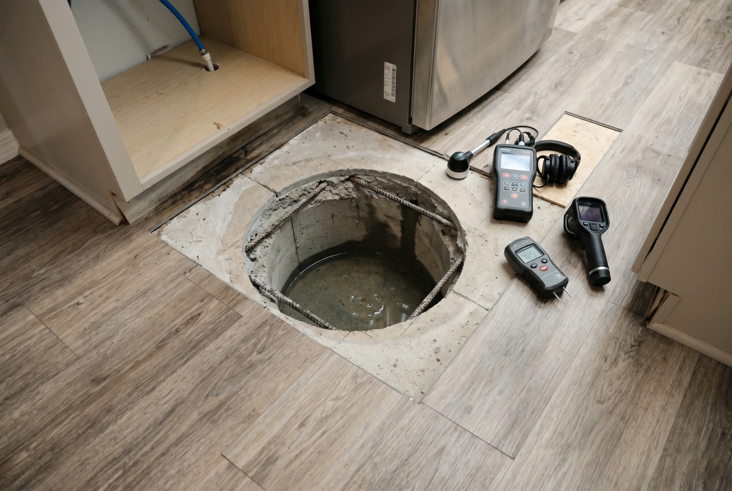 Slab Leak Detection & Water Damage